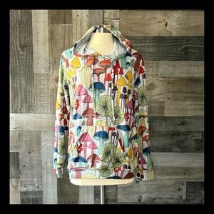 LA Soul rainbow mushroom hoodie large California beach skater whimsigoth grunge